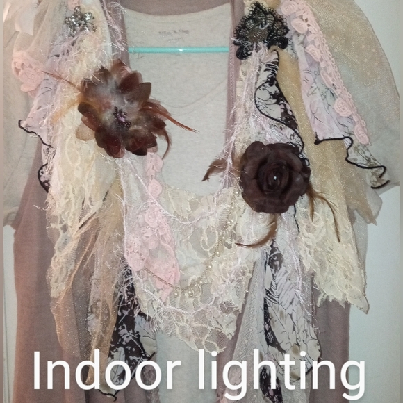 STATEMENT piece, necklace, upcycled necklace, neck piece - Picture 3 of 10